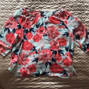 Size 16 Sheer Floral Blouse